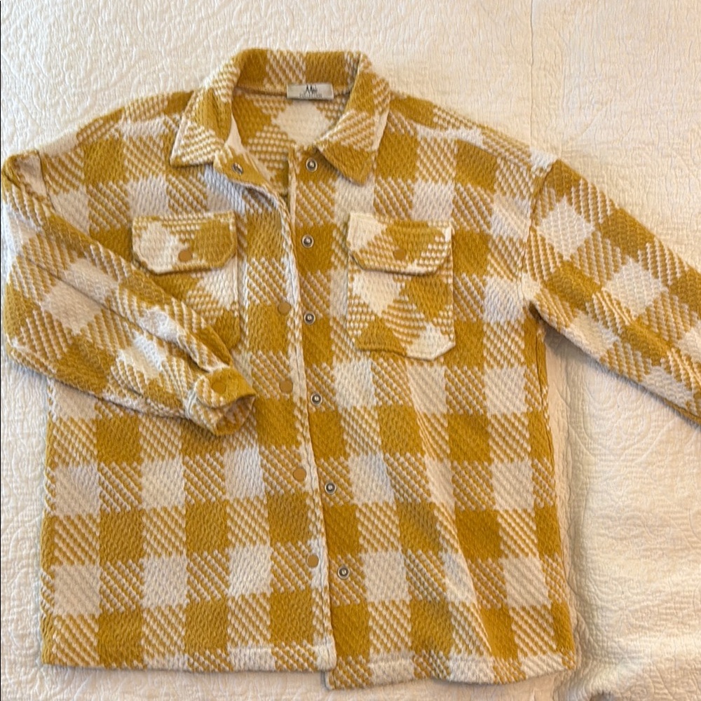 Yellow Plaid Women's Jacket